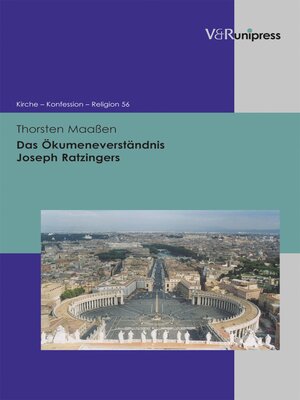 cover image of Das Ökumeneverständnis Joseph Ratzingers